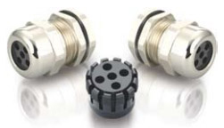 Multi-Hole Insert Brass Cable Glands (5 Holes)