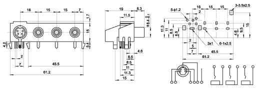 AV3-8.4-31S -    RCA **   -DIN       , - 