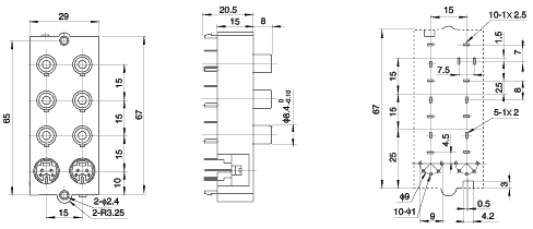 AV6-8.4-25:    RCA ""    -DIN       , - 