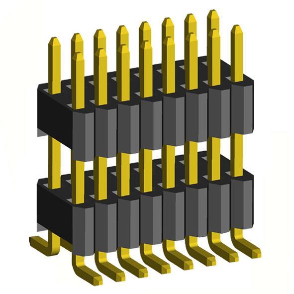 2206PBDI-XXXG-SM-XXXX ,            (SMD)   , Pitch between pins in one row 1,27x2,54 Pitch between rows, 2x50 