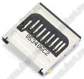 SDCN24-A0-5012, Mini 6 in 1 Connector Normal type, SD + Mini SD + MMC + MMC4.0 + RS-MMC + RS-MMC4.0, Комбинированные типы держателей карт 6 в 1
