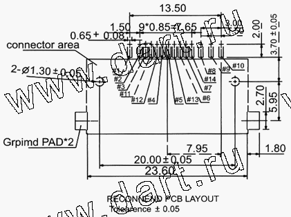 MSCN14-A0-2200, 3 in 1 Connector MS + MS Duo + MS Duo HG Normal Type, Комбинированные типы держателей карт памяти 3 в 1