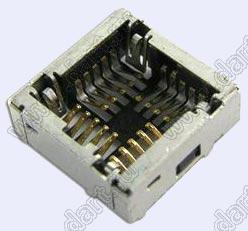CMS020-B0-0000, Camera Socket 6x6 H=3.0mm, Гнезда для модулей камер, Держатели карт памяти