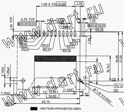 MIP011-A0-0021, Mini SD Push-Push Type, SD карт держатели, Одиночные держатели, Держатели карт памяти