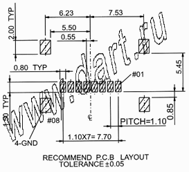 MSHN08-TF09, Micro SD Hinged Type, SD карт держатели, Одиночные держатели, Держатели карт памяти