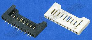 SD-12, SD Card Connector Reverse Short Type, SD карт держатели, Одиночные держатели, Держатели карт памяти