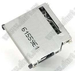 SDC009-A0-0000, SD Card Connector Normal Type, SD карт держатели, Одиночные держатели, Держатели карт памяти
