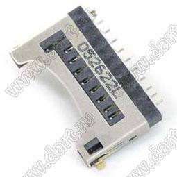 SDR009-A0-3011, SD Card Connector Reverse Short TypeSD карт держатели, Одиночные держатели, Держатели карт памяти