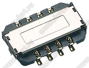 SPPN08-A0-4054, Normal Type (8 pin), SIM карт держатели, Одиночные держатели, Держатели карт памяти