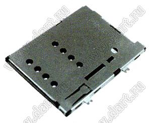 SPPN08-A0-5000, Push Type (8 pin), SIM карт держатели, Одиночные держатели, Держатели карт памяти