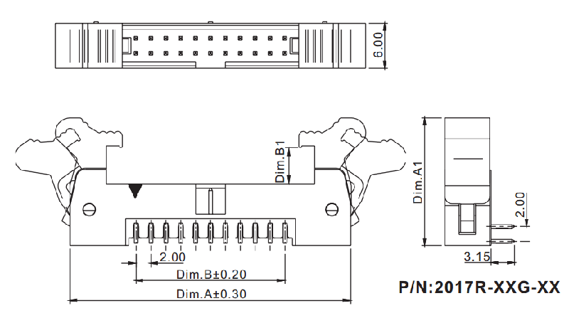             2017R-XX-XX (SCM2-XXR),  2,0  x 2,0,      IDC