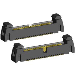 2195SM-XXG (BH1,27-XX-SMD) серия, вилки закрытые прямые на плату для поверхностного монтажа, шаг 1,27 мм x 1,27мм, Разъемы для плоского кабеля серии IDC
