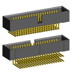           2516R-XXG (BH1.27x2.54R-XX),  1.27x2.54 