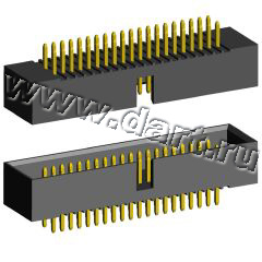 2516S-XXG (BH1.27x2.54-XX) ,         ,  1,27  x 2,54,      IDC