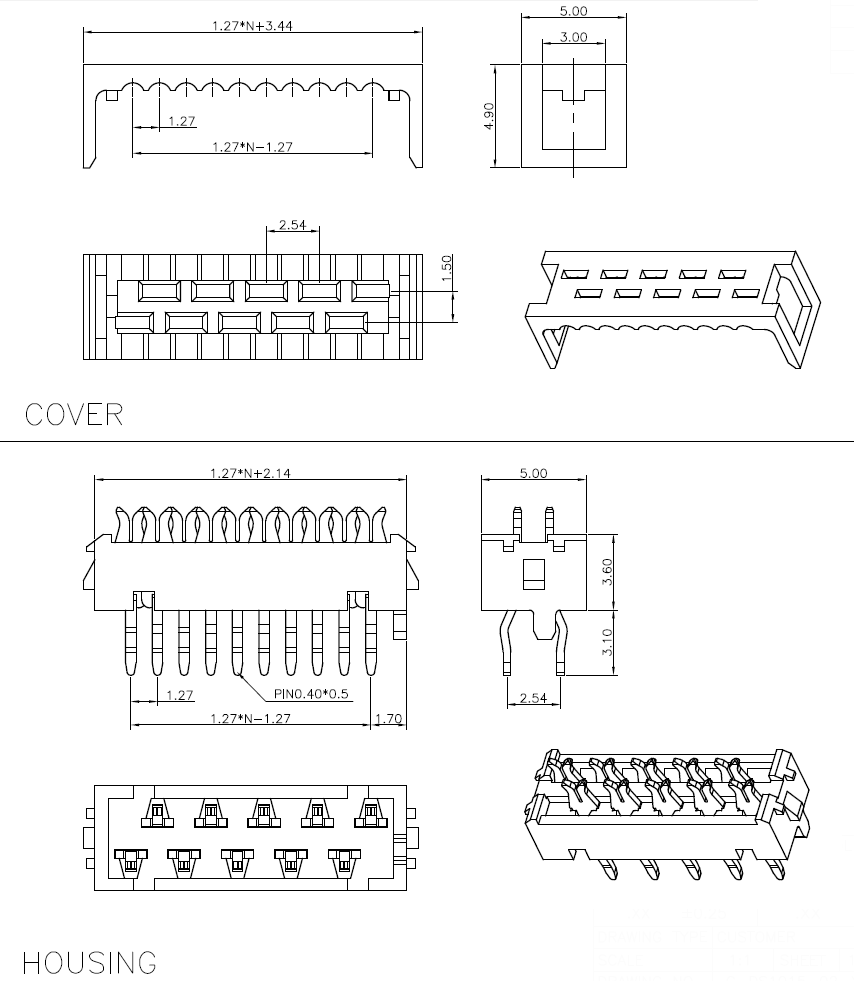  IDC Micro Match     DS1015-02-XXR6 (KLS1-204A-XX-R),  1.27x2.54 