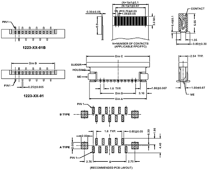 1223-01 -  1,0 ,   ,      FPC