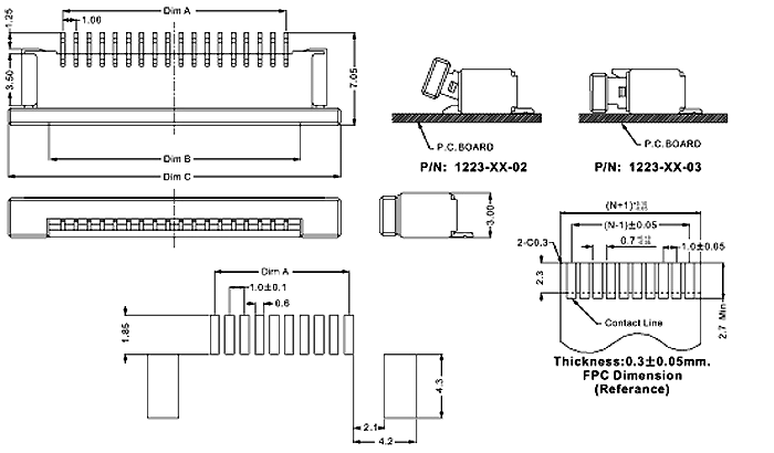 1223-02(03) -  1,0 ,   ,      FPC