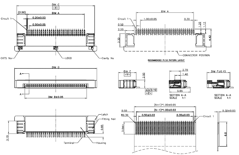 1226-xx-02TR (AF3AxxB*S0P10-Q0Q1) T/R :     FPC/FFC,   ,  ,  (SMD) ,  0.5 