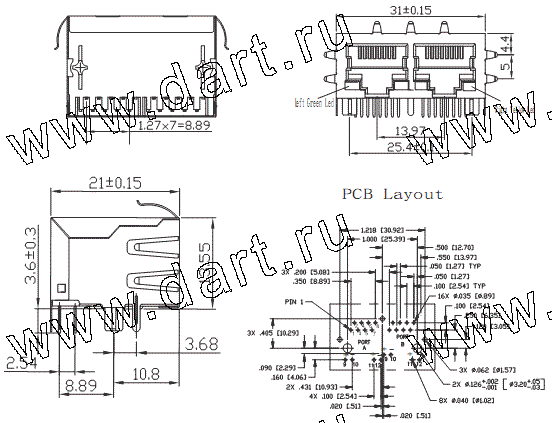  ,  RJ45   , SK02-211076SNL