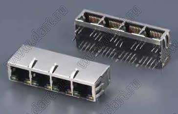 Модульные разъемы, Серия RJ45 со встроенными фильтрами, SK02-411008NL