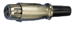 Микрофонный разъем MC-103 Гнездо 3P на кабель