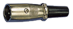 Микрофонный разъем MC-104 Штекер 3P на кабель