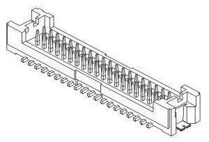 A1253-SMT-XXAWх2 (DF13A-XXDP-1.25V(26), 1254SM-XX) - вилка двухрядная прямая SMD