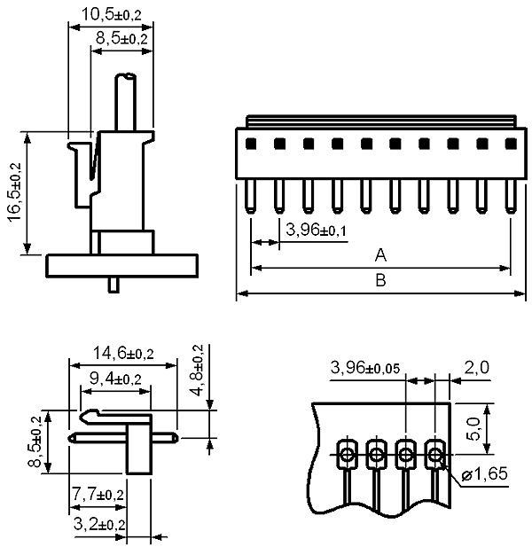 2114S-XX (PWL2-XX, A3962-xxA, MV-396 Molex 035978**10) -    