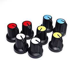 Ручки пластиковые для потенциометров серии BLKN15x17-F6