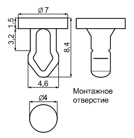 Серия MBT, Пистоны монтажные
