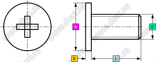 с плоской тонкой крестовой головкой :: ДАРТ Электроникс