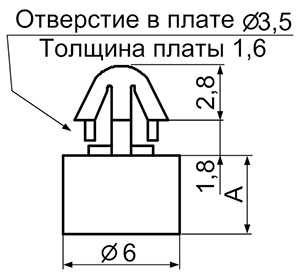 Серия PDC, Фиксатор платы