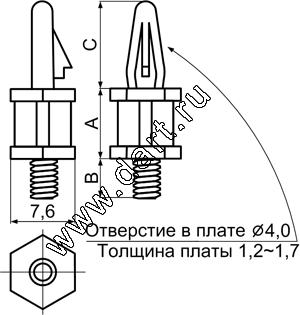 Серия SCB-S, Фиксатор платы