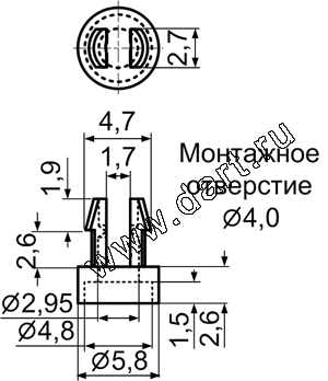 SOR-2, Фиксатор платы