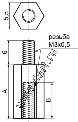 Серия TP, Стойка шестигранная