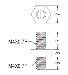 HPIE4-3  ,  M4x0,7