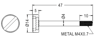 GPE4-8,      M4x0,7