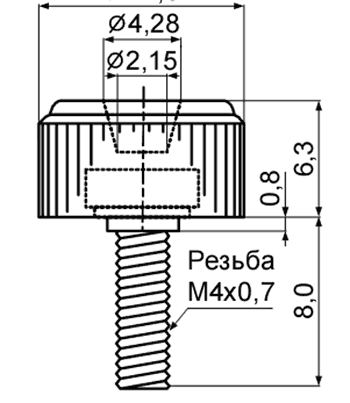 GPE4-8,      M4x0,7