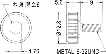 GPE632-9,      6-32UNC