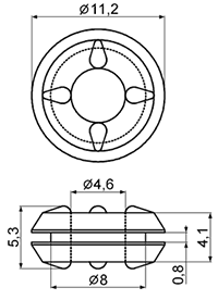 Серия TGM, Монтажные амортизаторы для жестких дисков