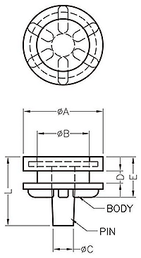 Серия TGM, Монтажные амортизаторы для жестких дисков