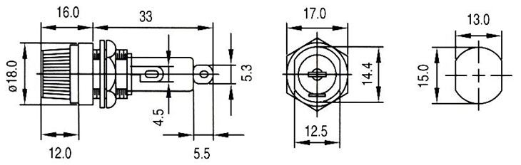 CQ-207,     D6,3x32 (1/4x1-1/4)