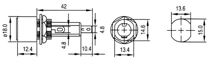 CQ-207A,     D6,3x32 (1/4x1-1/4)