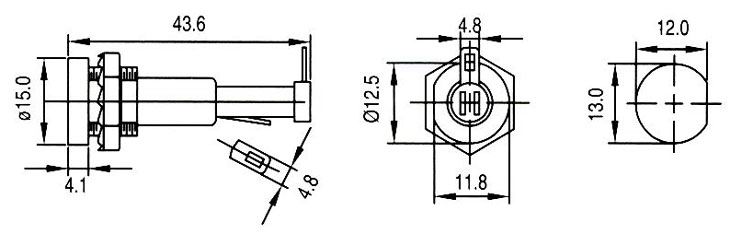 CQ-207D,     D6,3x32 (1/4x1-1/4)