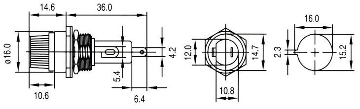 CQ-207HHC,     D6,3x32 (1/4x1-1/4)