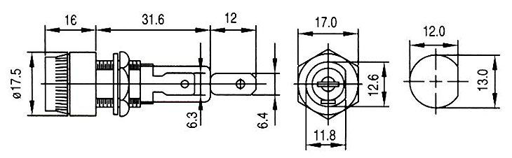 CQ-207TU,     D6,3x32 (1/4x1-1/4)