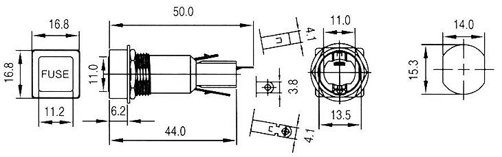 CQ-208,     D6,3x32  6,3x30 (1/4x1-1/4)