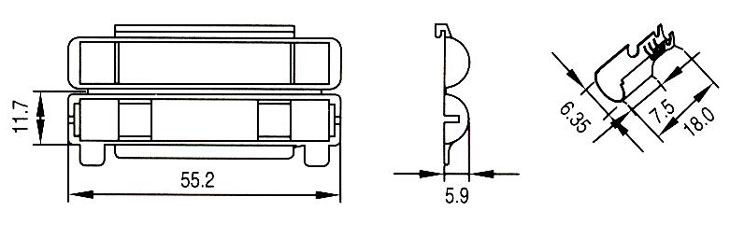 CQ-209F1,     D6,3x32  6,3x30 (1/4x1-1/4)