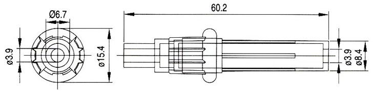 CQ-209P,     D6,3x32  6,3x30 (1/4x1-1/4)