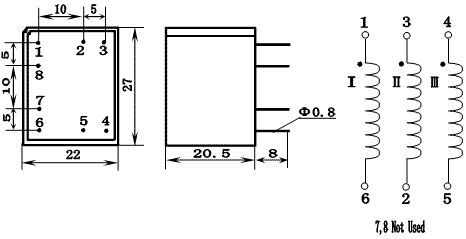 KCB Series Thyristor Triggering Transformers, (KCB-02B1), Трансформаторы